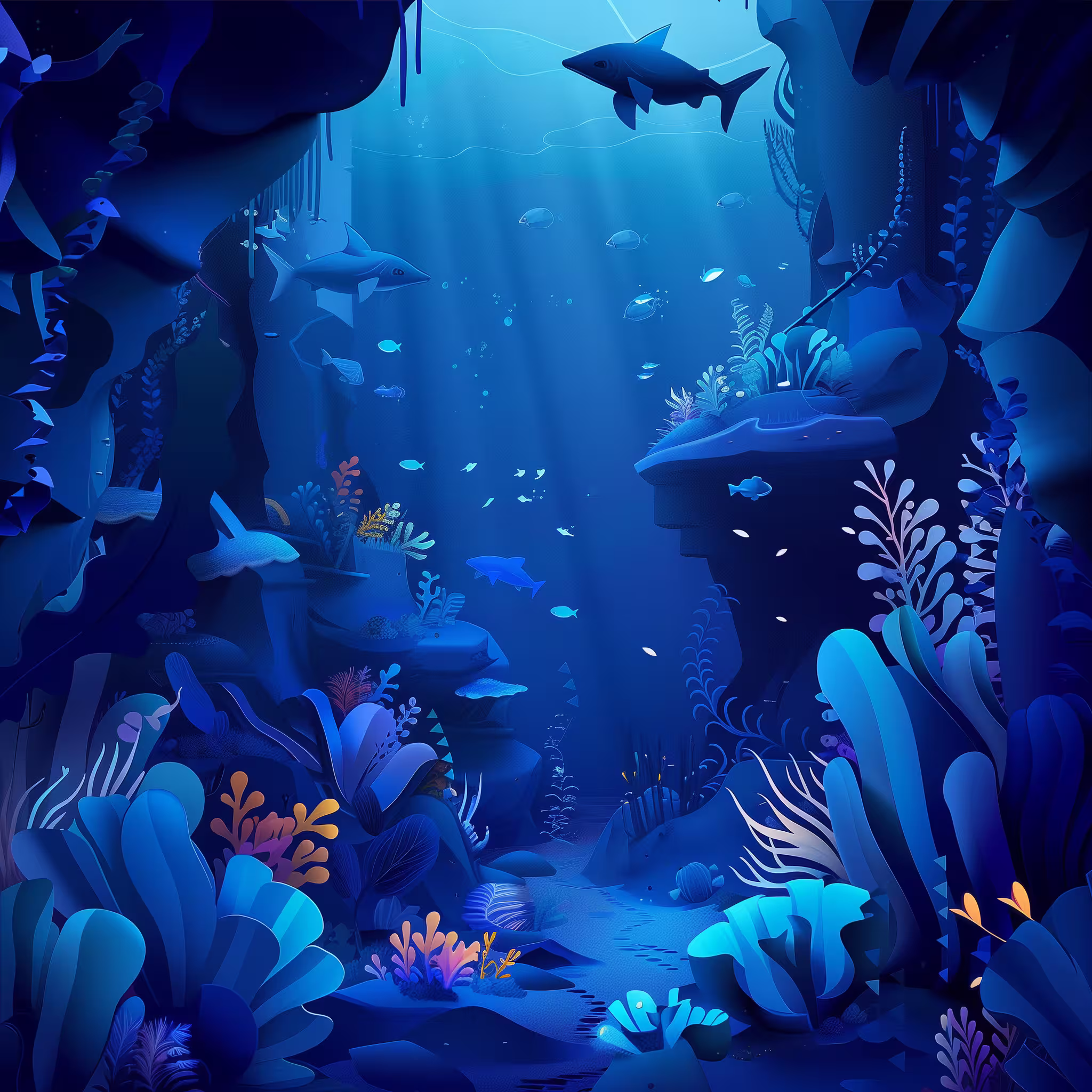 Footer background - Deep sea